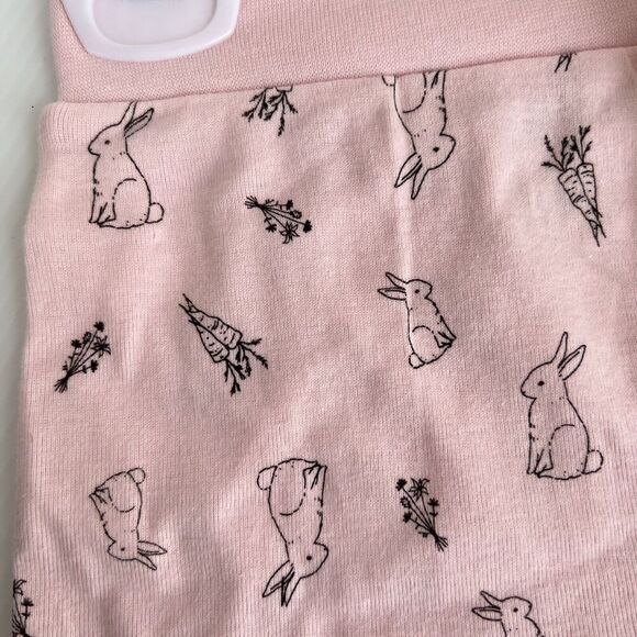 NEW Rae Dunn Baby Outfit Bodysuit Headband Pants 3-6 Months 3 Pc Easter Bunny - Picture 4 of 6